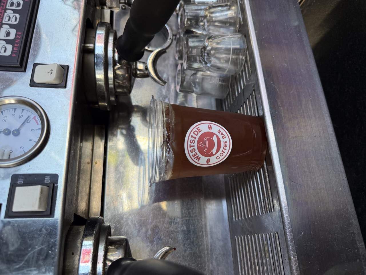 Espresso pulled into a Westside Coffee Bar cup